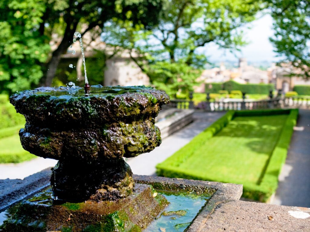 Italian garden of Villa Lante at Viterbo