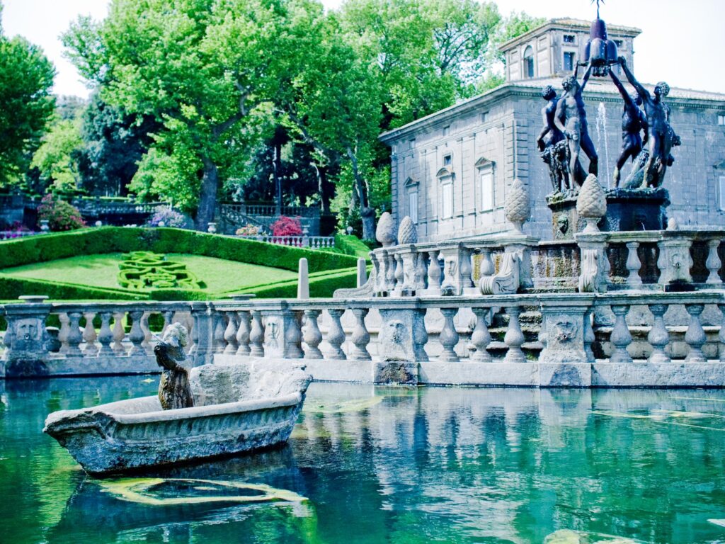 Italian garden of Villa Lante at Viterbo